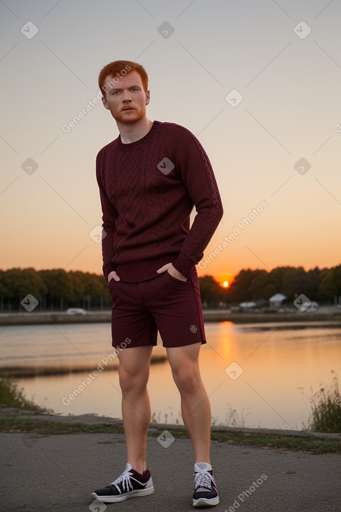 Romanian adult male with  ginger hair