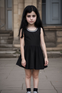 Georgian child girl with  black hair