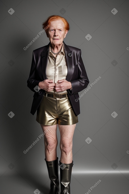 Elderly non-binary with  ginger hair