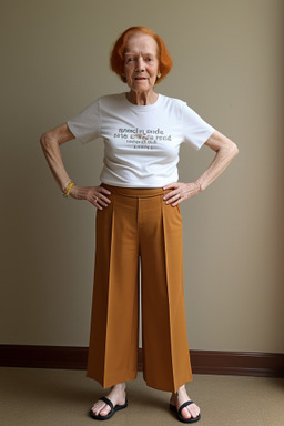 Brazilian elderly non-binary with  ginger hair