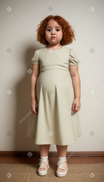 Dominican infant girl with  ginger hair