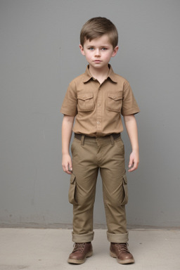 Slovak child boy with  brown hair