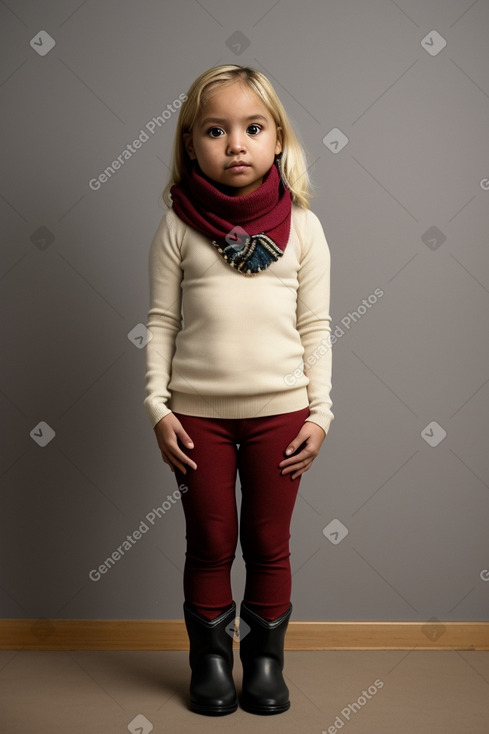 Guatemalan infant girl with  blonde hair