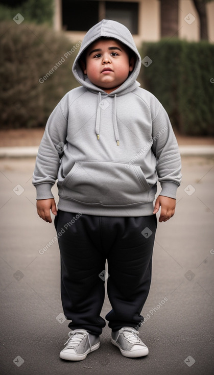 Moroccan child boy with  gray hair