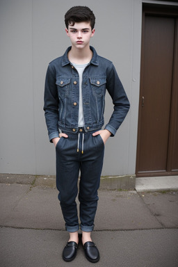 Irish teenager boy with  black hair