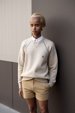 Ethiopian adult non-binary with  blonde hair