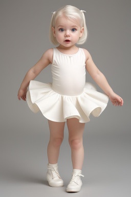 Dutch infant girl with  white hair