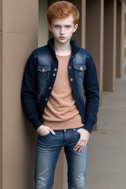 Lebanese teenager boy with  ginger hair