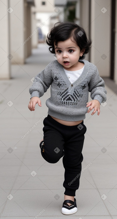 Tunisian infant boy with  black hair