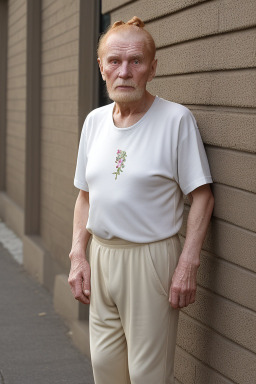 Russian elderly male with  ginger hair