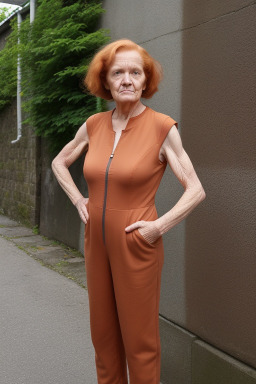 German elderly female with  ginger hair