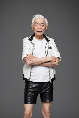 Chinese elderly male with  white hair