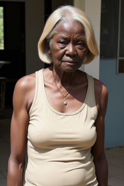 Elderly female with  blonde hair