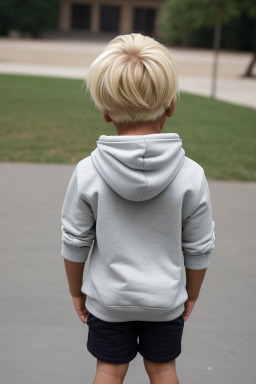 Indian infant boy with  blonde hair