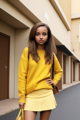 Malian adult female with  brown hair