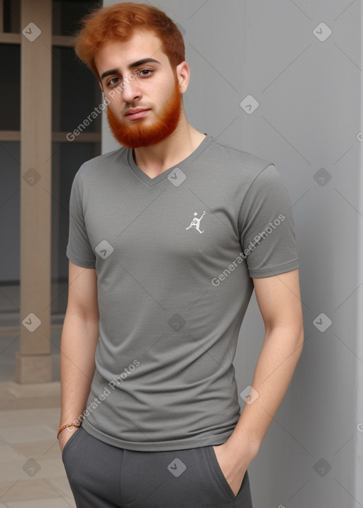 Jordanian adult male with  ginger hair