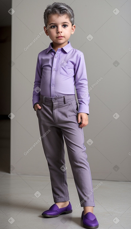 Israeli infant boy with  gray hair