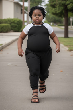 African american child girl with  black hair