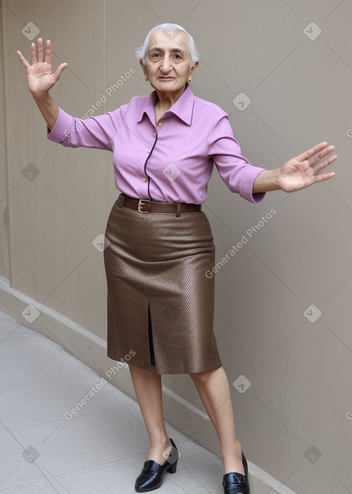 Azerbaijani elderly female with  brown hair