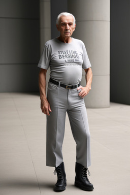 Serbian elderly male with  gray hair