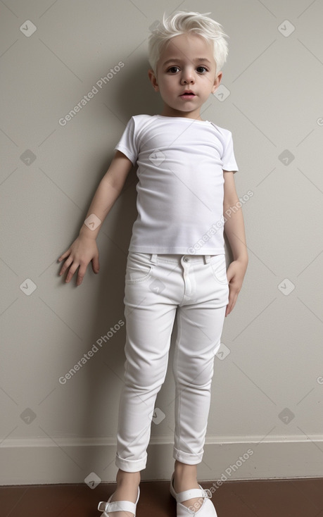 Israeli infant boy with  white hair