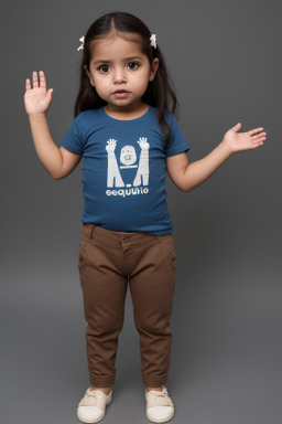 Guatemalan infant girl with  brown hair