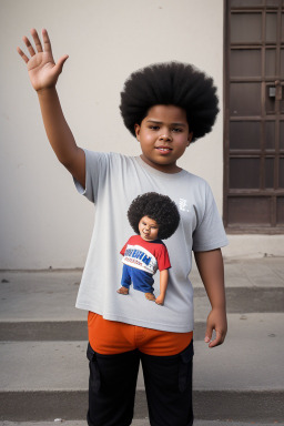 Dominican child boy with  brown hair