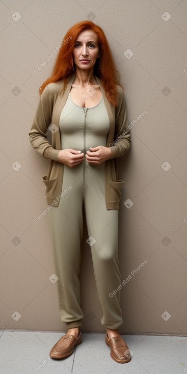 Algerian 45 years female with  ginger hair