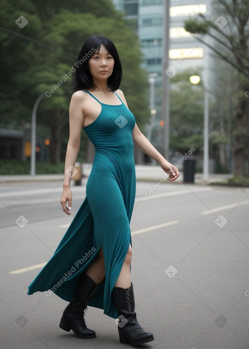 Taiwanese 45 years female with  black hair