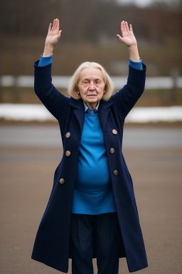 Czech elderly female with  blonde hair