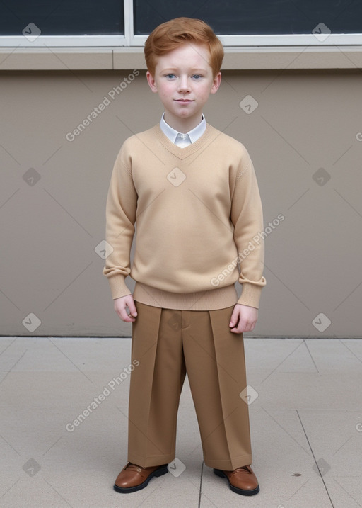 Child male with  ginger hair