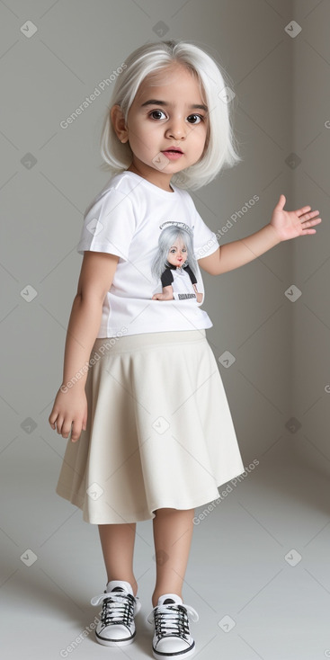 Saudi arabian infant girl with  white hair