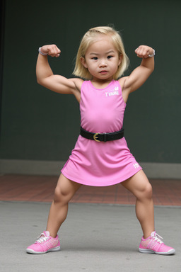 Thai infant girl with  blonde hair