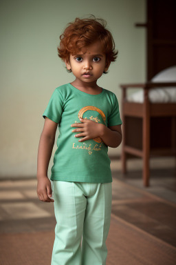 Sri lankan infant boy with  ginger hair