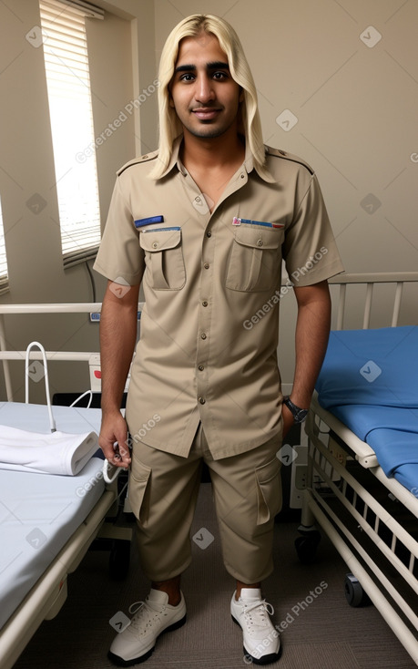 Emirati adult male with  blonde hair