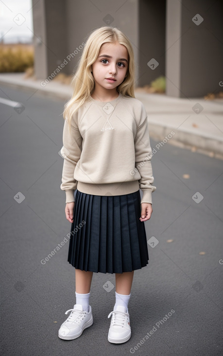 Armenian child girl with  blonde hair