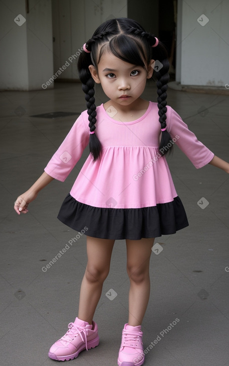 Thai child girl with  black hair