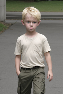 Irish child boy with  blonde hair