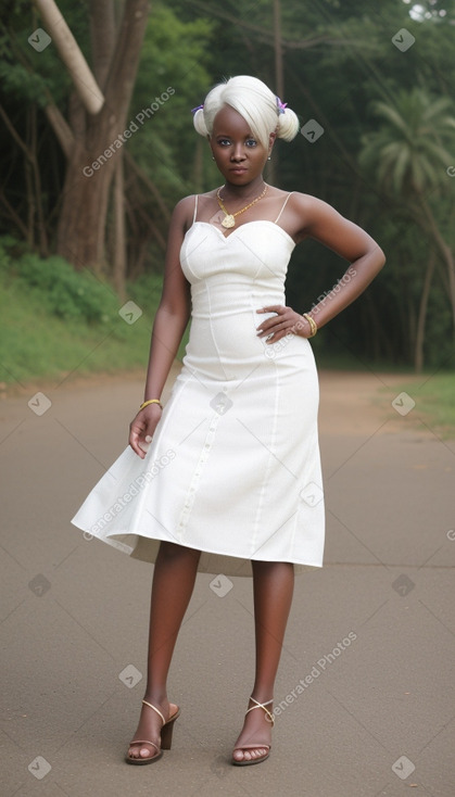 Ugandan adult female with  white hair