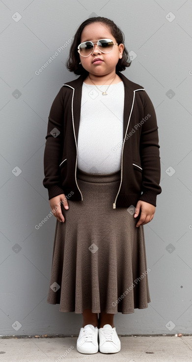 Dominican infant girl with  brown hair