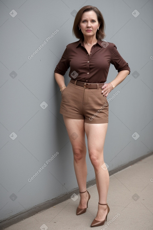 Lithuanian middle-aged female with  brown hair