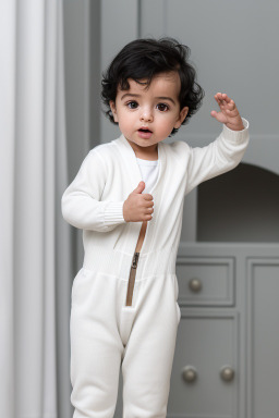 Moroccan infant boy with  black hair