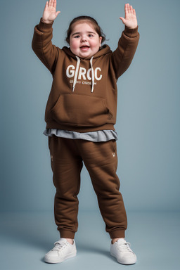 Greek infant girl with  brown hair