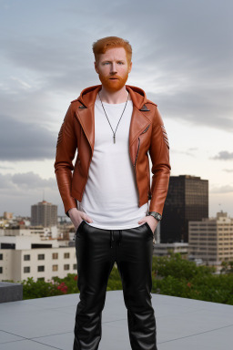 Puerto rican adult male with  ginger hair