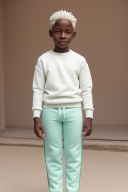 Senegalese child boy with  white hair