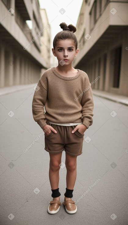 Greek child boy with  brown hair