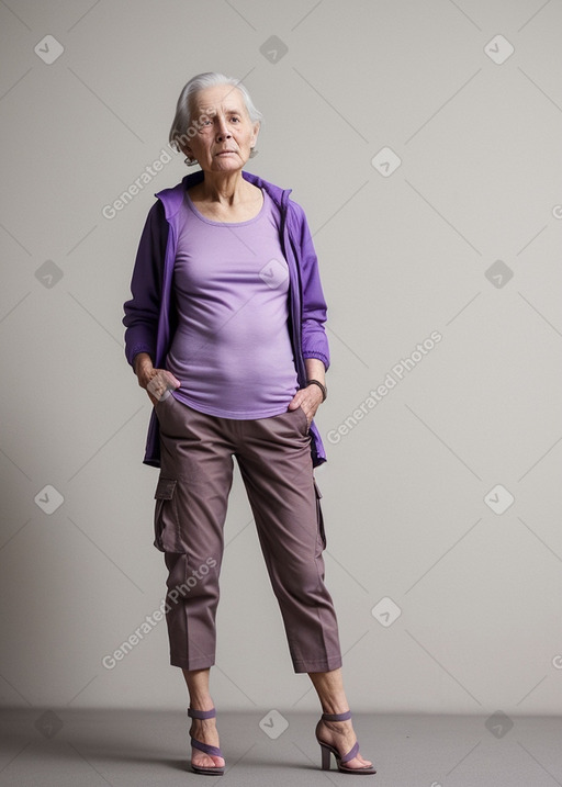 Swedish elderly female with  brown hair