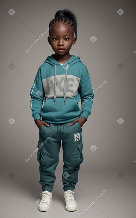 Nigerian child boy with  gray hair