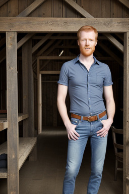 Danish adult male with  ginger hair