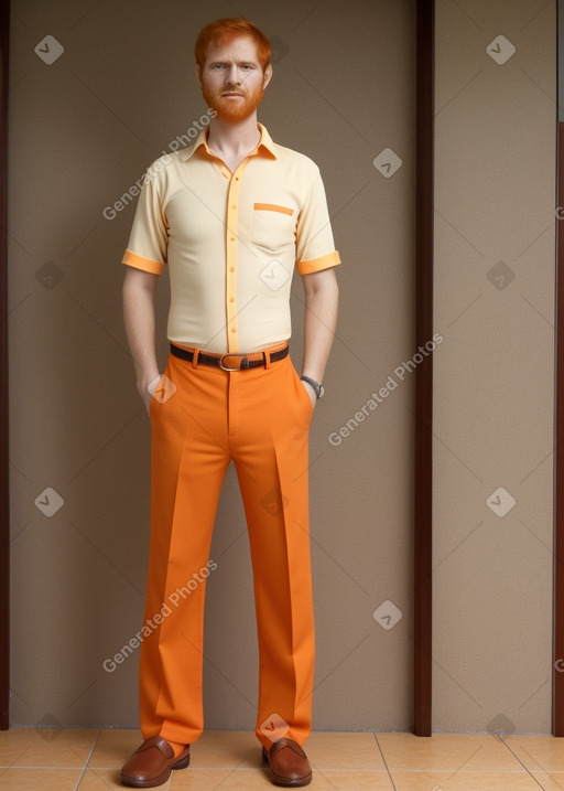 Paraguayan adult male with  ginger hair